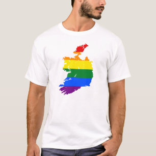 CAMISETA ARCO IRIS IRLANDA. PERSONALIZABLE: AÑADA SU PROPIA