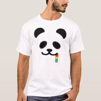 Camiseta Arco iris jugoso de la panda