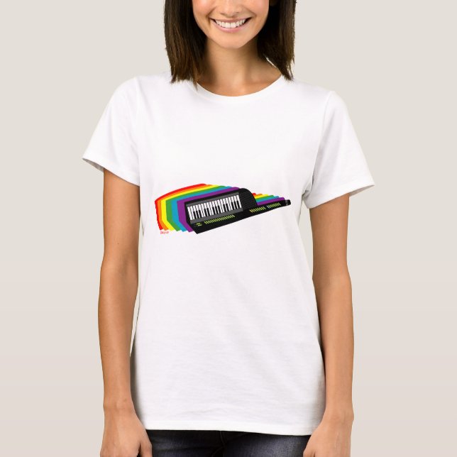 Camiseta Arco iris Keytar (Anverso)