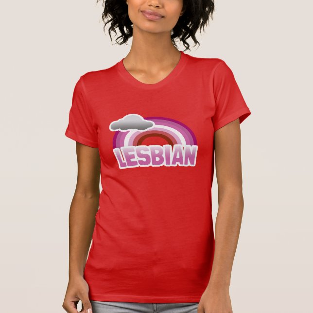 CAMISETA ARCO IRIS LESBIANO (Anverso)