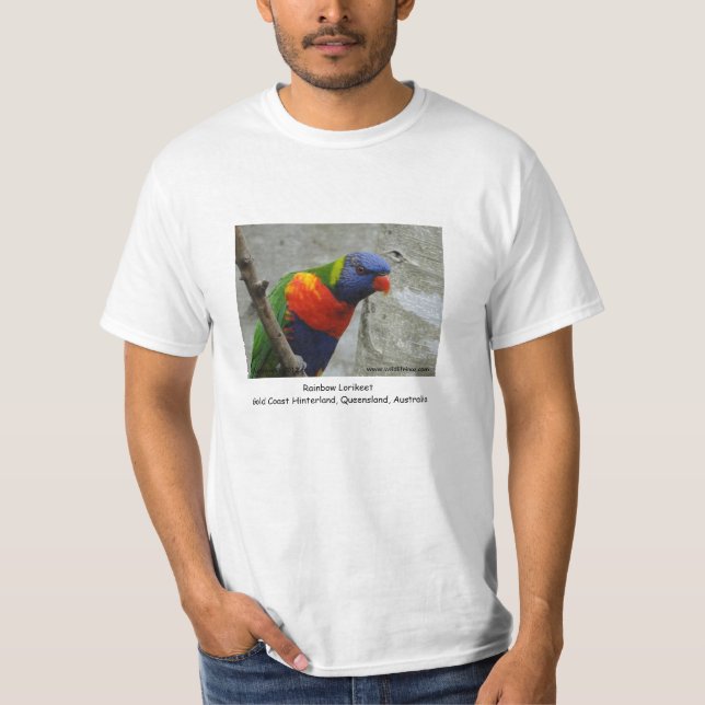 Camiseta Arco iris Lorikeet (Anverso)