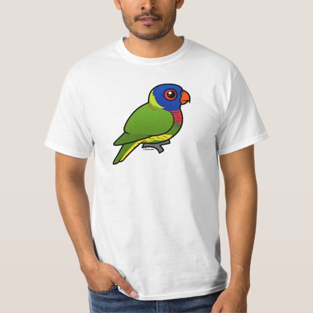 Camiseta Arco iris Lorikeet de Birdorable (Anverso)