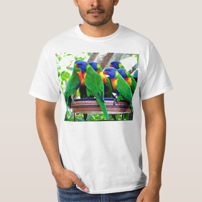 Camiseta Arco iris Lorikeets (Anverso)