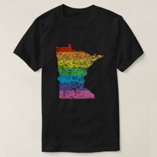 Camiseta arco iris minnesota