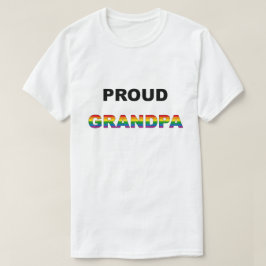 Camiseta Arco iris orgulloso LGBT del abuelo