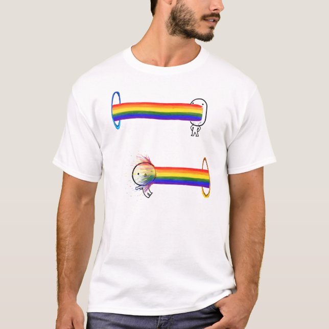 Camiseta Arco iris Puking (Anverso)