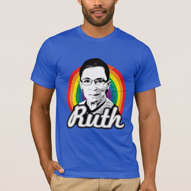 Camiseta Arco iris Ruth 2016 - Ruth Bader Ginsburg - LGBT - (Anverso)
