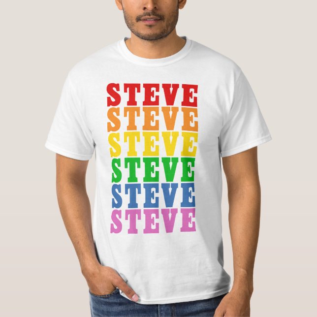 Camiseta Arco iris Steve (Anverso)