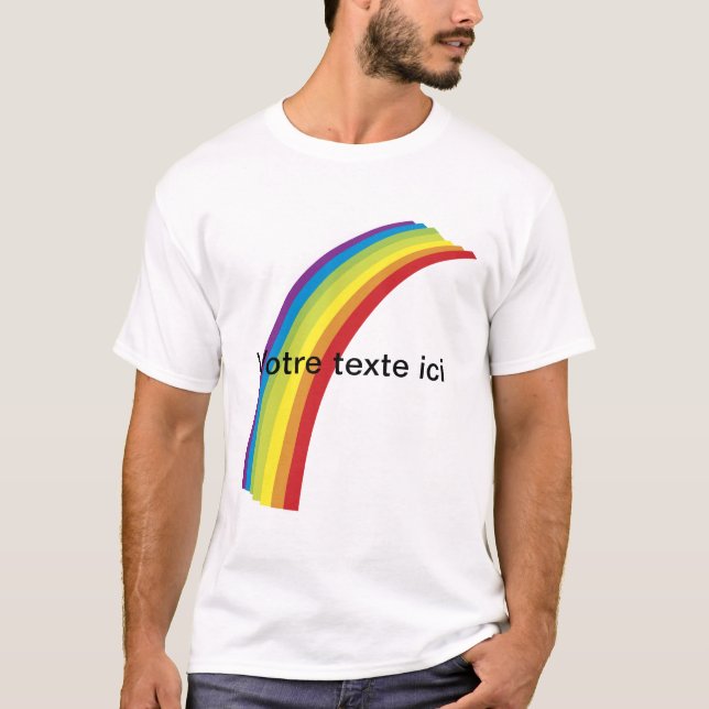 Camiseta Arco iris: Unión de los colores (Anverso)