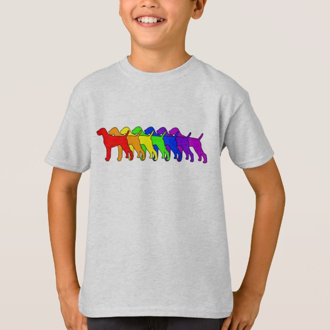 Camiseta Arco iris Vizsla (Anverso)