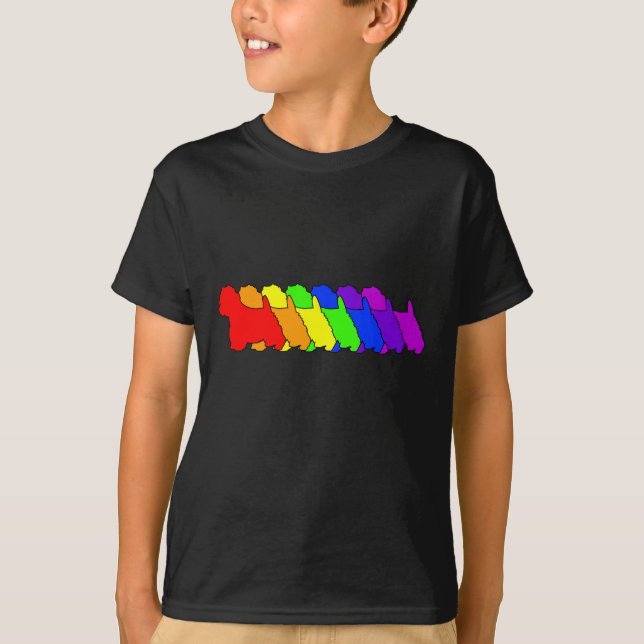 Camiseta Arco iris Westie (Anverso)