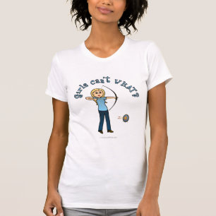 Camiseta Arco rubio en azul