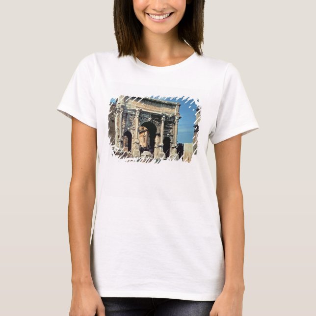 Camiseta Arco triunfal de Septimius Severus, dedicado en (Anverso)