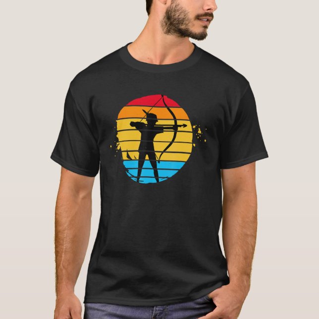 Camiseta Arco y Flecha Estilo Grunge de Tiro con Arco (Anverso)