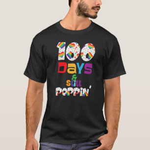 Camiseta Arcoiris 100 Días Y Todavía Poppin Kindergarten Te