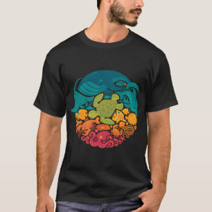 Camiseta Arcoíris Acuático (azul claro)