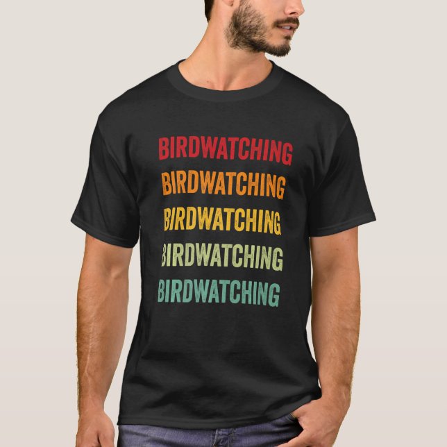 Camiseta Arcoiris, aficionado a la observación de aves (Anverso)