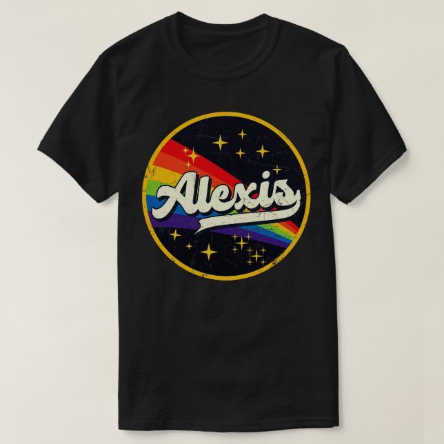 Camiseta Arcoiris Alexis en el espacio Estilo Grunge (Diseño del anverso)