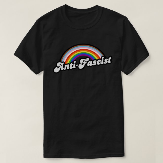 Camiseta Arcoiris antifascista (Diseño del anverso)