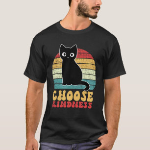 Camiseta Arcoíris Antiviolencia Paz Amable Hippy Gato Elige