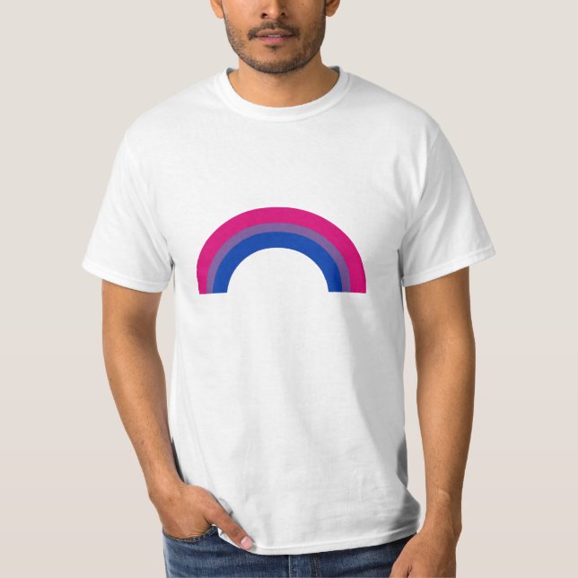 Camiseta Arcoíris Bisexual (Anverso)