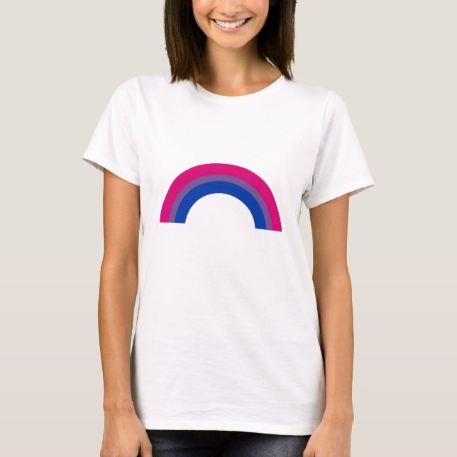 Camiseta Arcoíris Bisexual (Anverso)