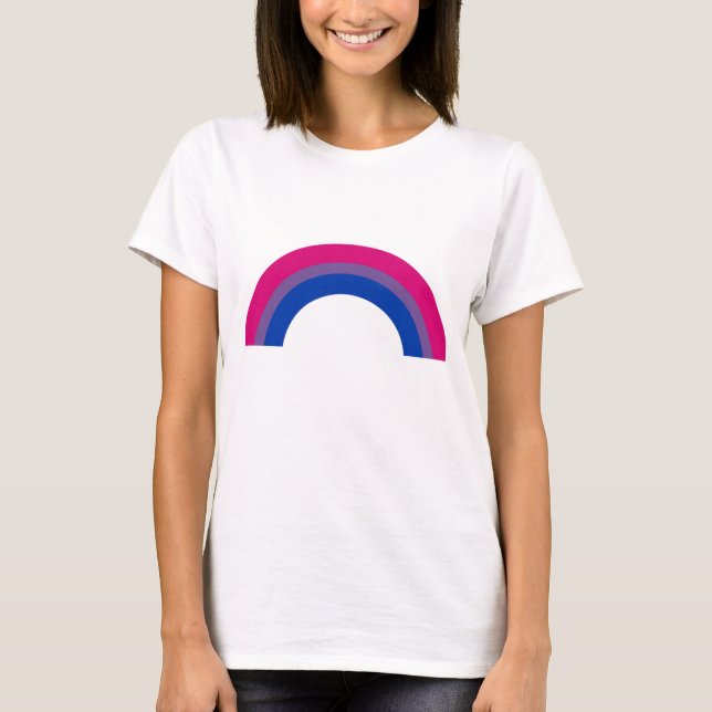 Camiseta Arcoíris Bisexual (Anverso)