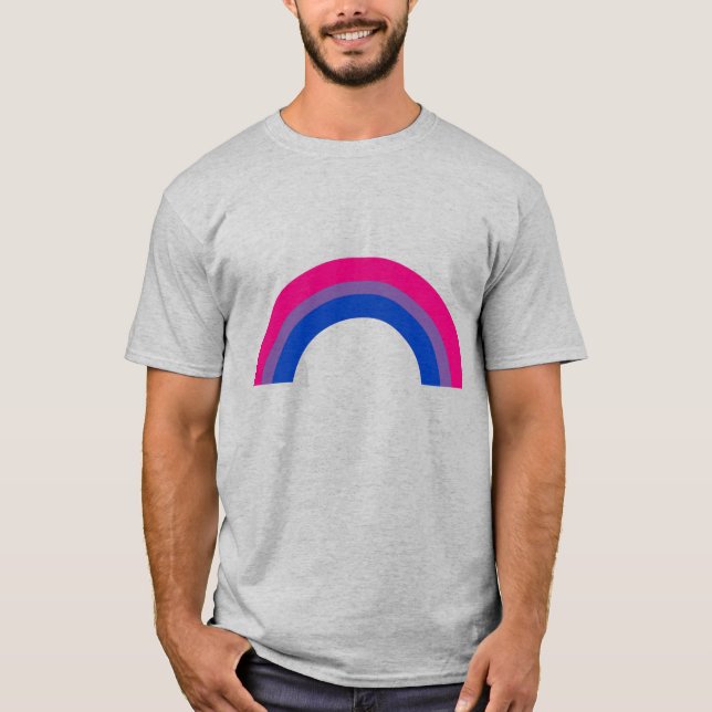 Camiseta Arcoíris Bisexual (Anverso)