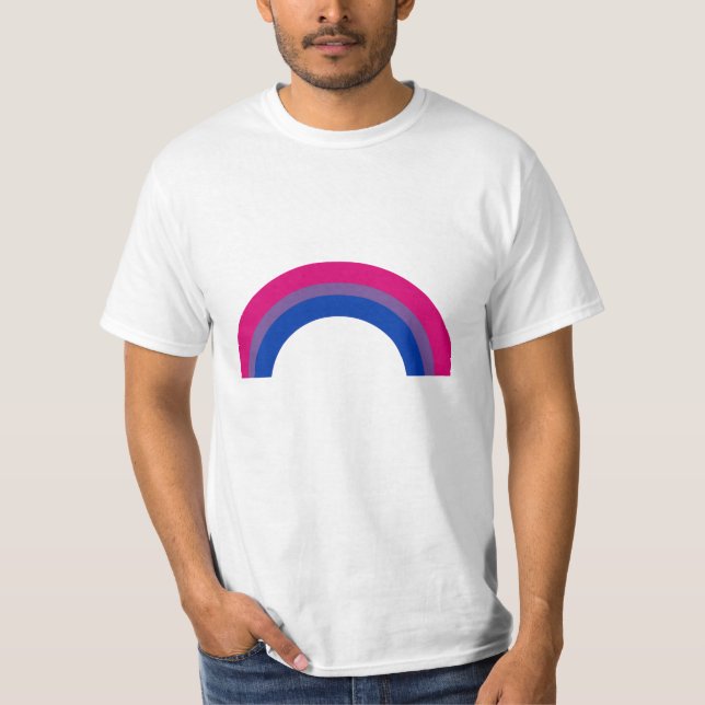 Camiseta Arcoíris Bisexual (Anverso)