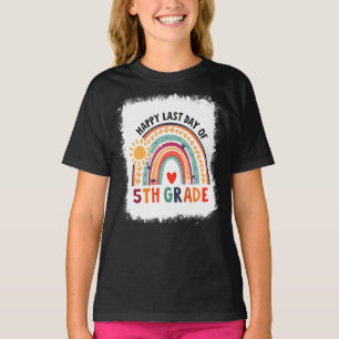 Camiseta Arcoiris blanqueado Feliz Día de Enseñanza de 5º G