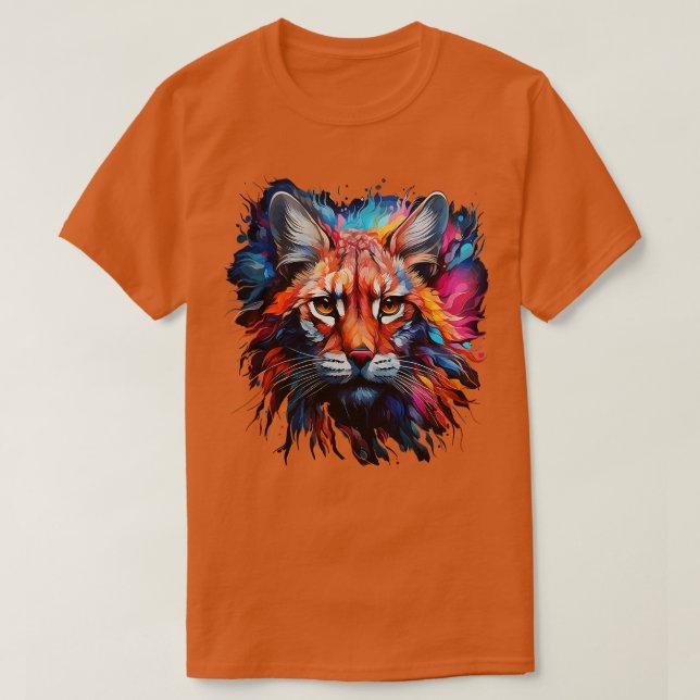 Camiseta Arcoiris Bobcat estadounidense (Diseño del anverso)