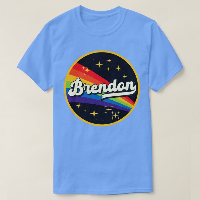 Camiseta Arcoiris Brendon en el espacio Estilo de la cosech (Diseño del anverso)