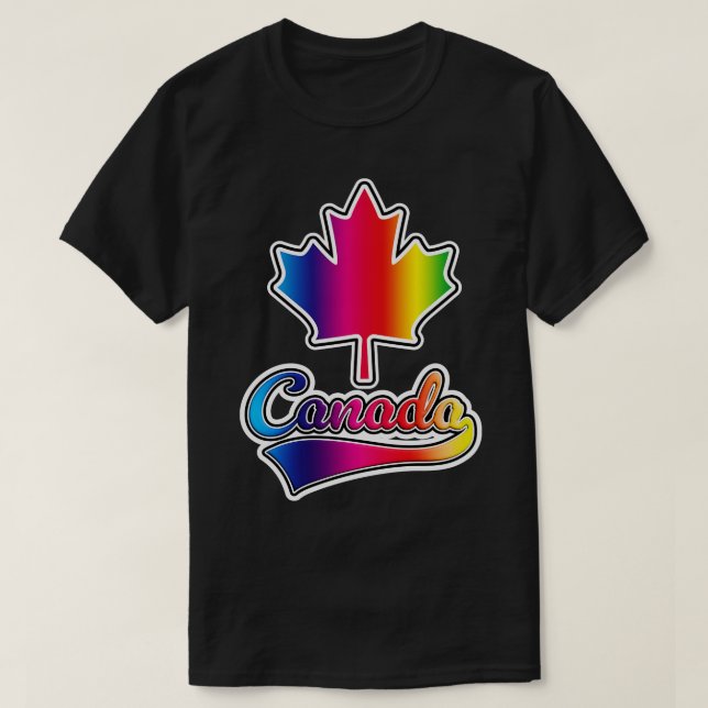 Camiseta Arcoiris Canadá (Diseño del anverso)