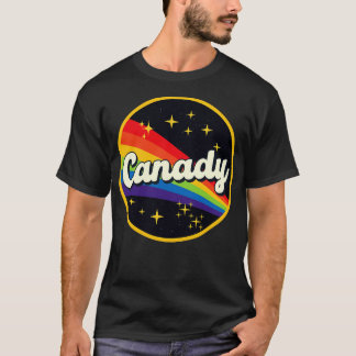 Camiseta Arcoiris Canady En El Espacio Estilo Vintage
