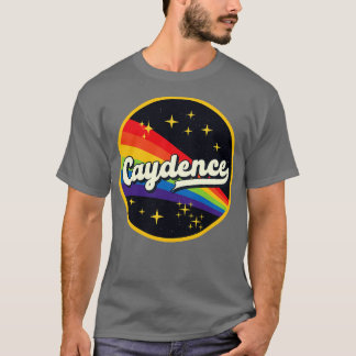 Camiseta Arcoiris Caydence En Estilo Vintage Espacial