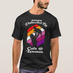 Camiseta Arcoiris Chica homosexual de gato de lesbianas LGB