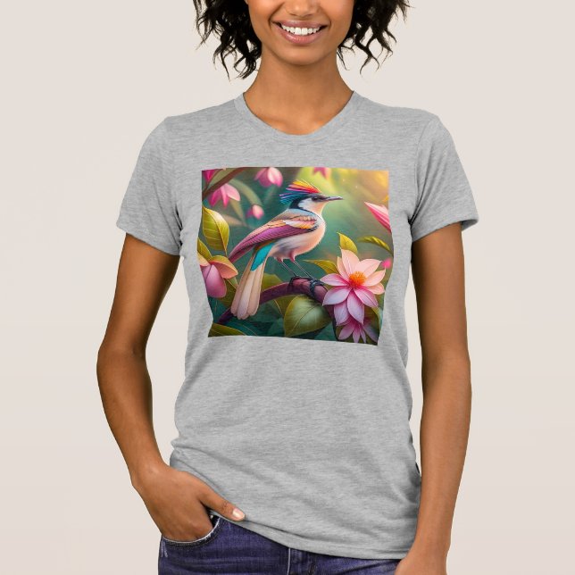 Camiseta Arcoiris con crema Jay Fantasy Bird (Anverso)