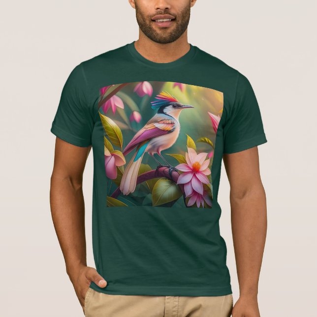 Camiseta Arcoiris con crema Jay Fantasy Bird (Anverso)