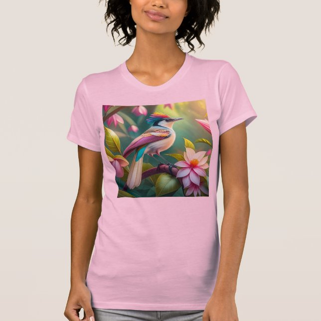 Camiseta Arcoiris con crema Jay Fantasy Bird (Anverso)