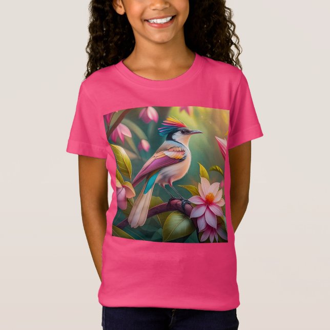 Camiseta Arcoiris con crema Jay Fantasy Bird (Anverso)