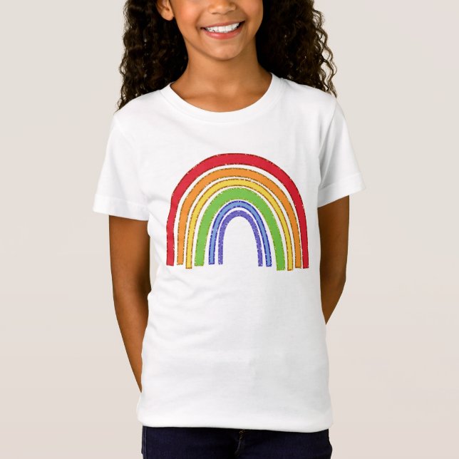 Camiseta Arcoiris con falso Purpurina (Anverso)