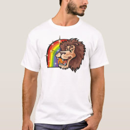Camiseta Arcoiris con león Leo en los años 80