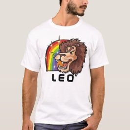 Camiseta Arcoiris con león Leo en los años 80