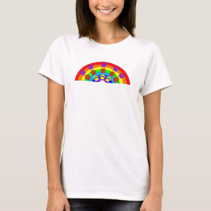 Camiseta Arcoiris con pinturas de perros