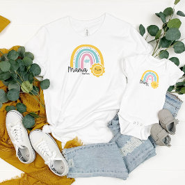 Camiseta Arcoiris con Sun Mama Mini Matando A Mamá