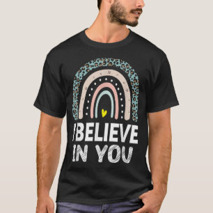 Camiseta Arcoiris Creo En Tu Regalo Del Día De Prueba De Ma