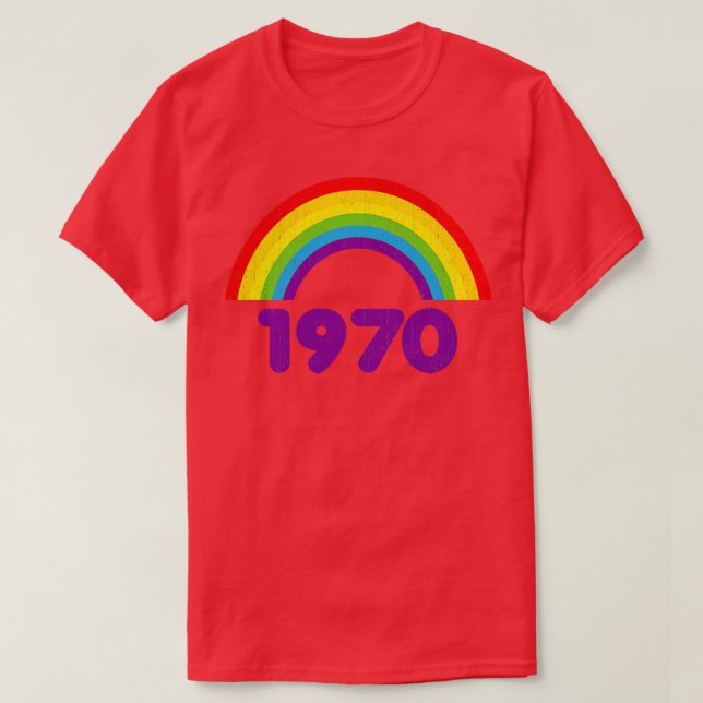Camiseta Arcoiris de 1970 (Diseño del anverso)