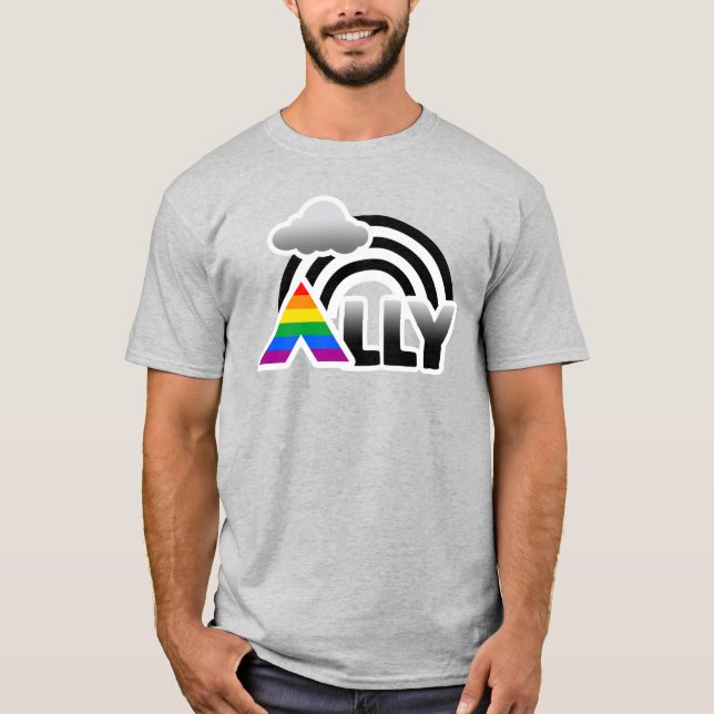 Camiseta arcoíris de Ally Pride (Anverso)