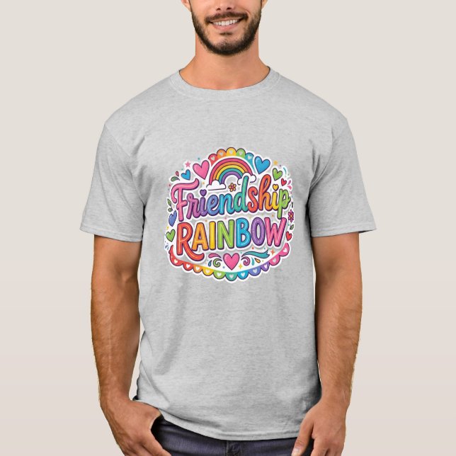 Camiseta Arcoíris de Amistad (Anverso)