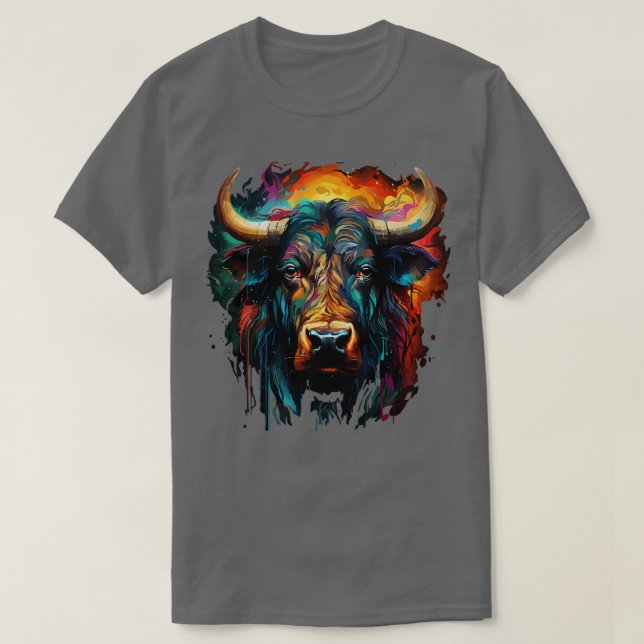 Camiseta Arcoíris de Búfalo de Agua (Diseño del anverso)